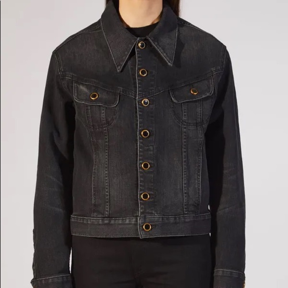 Khaite gray denim jacket